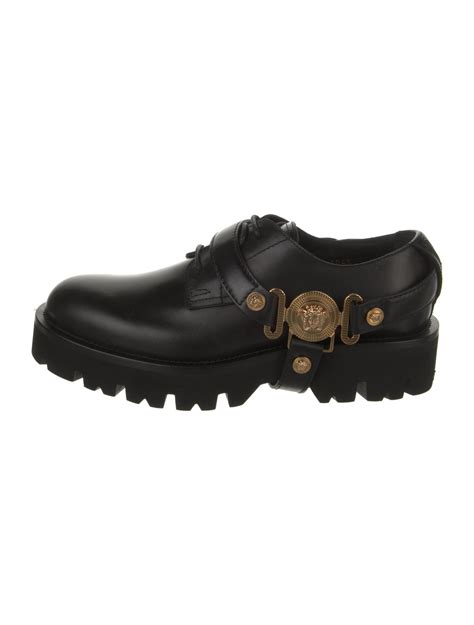 versace medusa black oxford shoes|Versace shoes clearance.